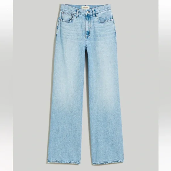 Madewell Tall Superwide-Leg Jeans in Ahern Wash: Airy Denim Edition 28T - Picture 6 of 10